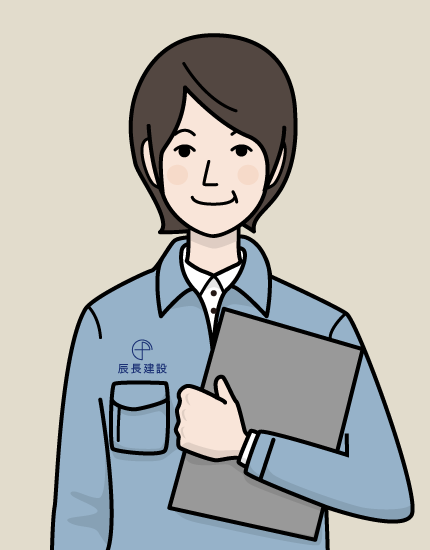 本社事務橋本のイラスト